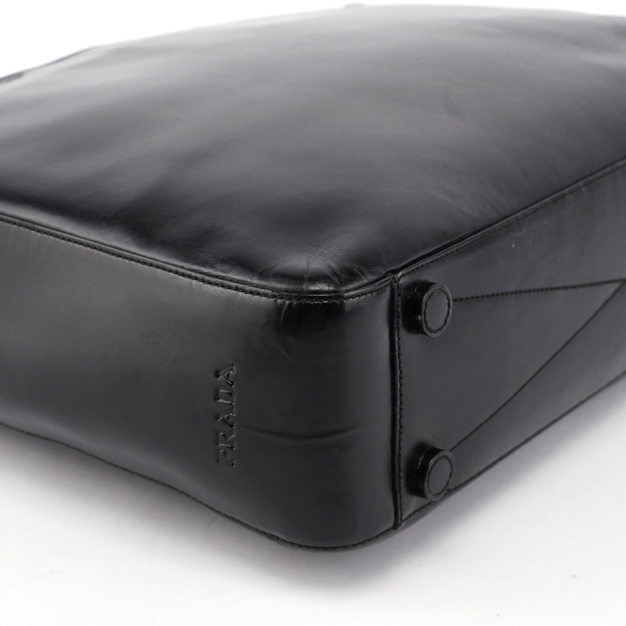 Black Calfskin Tote Bag