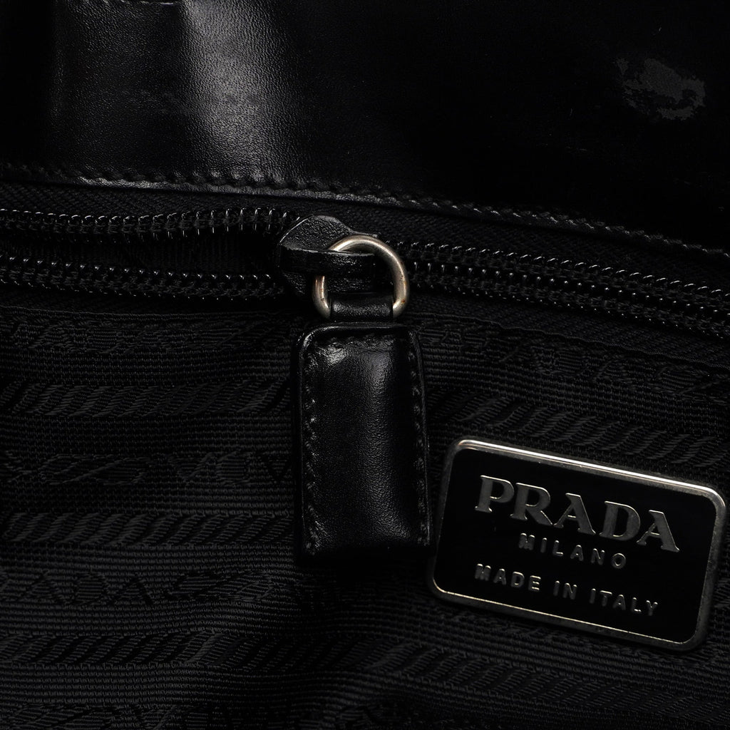Black Calfskin Tote Bag