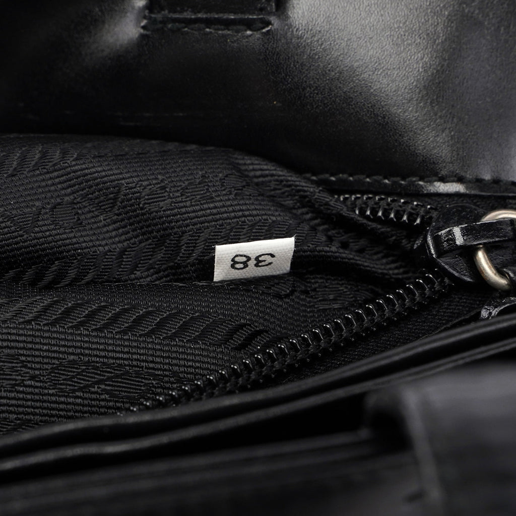 Black Calfskin Tote Bag