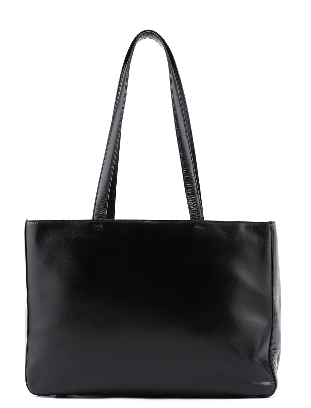 Black Calfskin Tote Bag