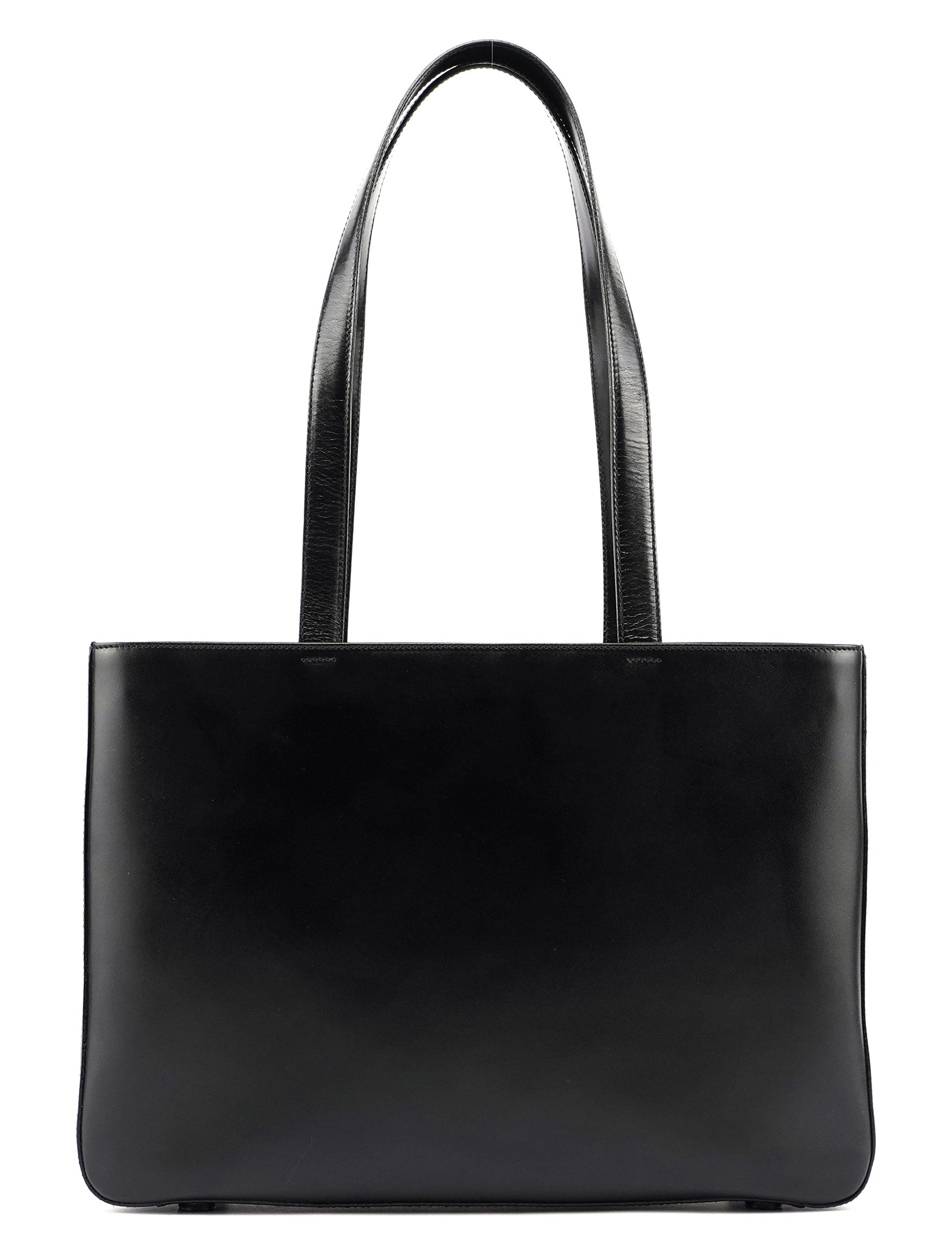 Black Calfskin Vitello Tote