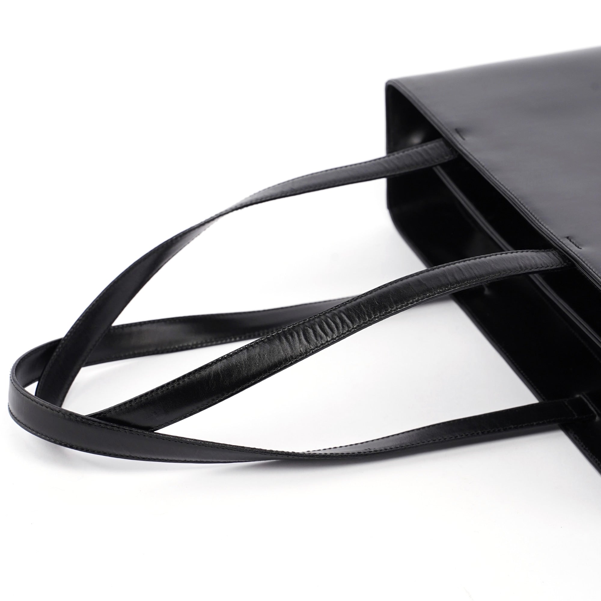 Black Calfskin Vitello Tote