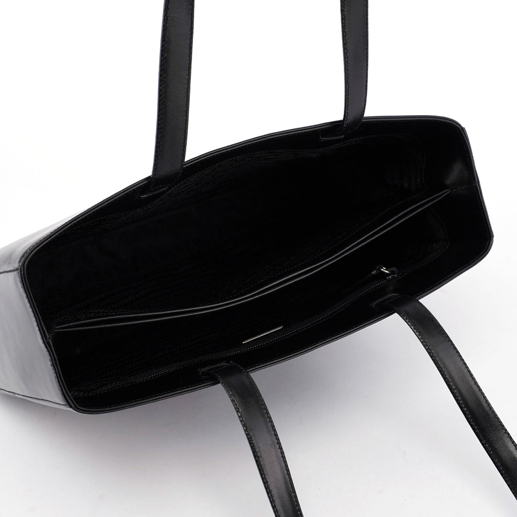 Black Calfskin Vitello Tote