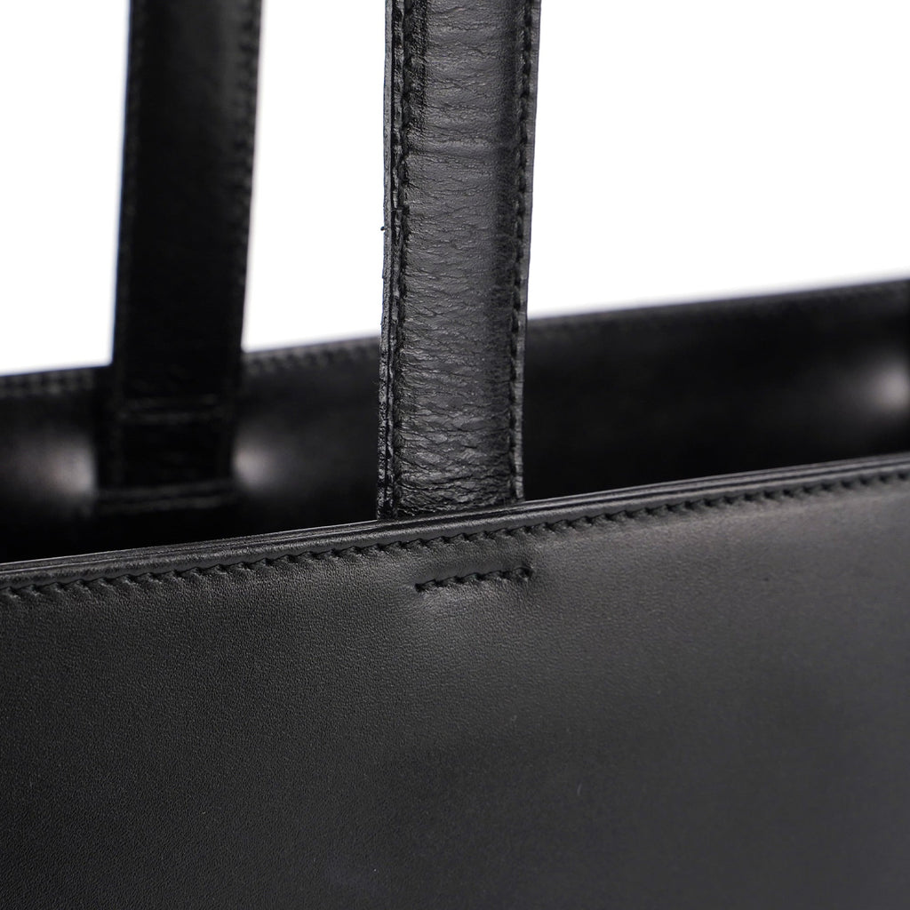Black Calfskin Vitello Tote