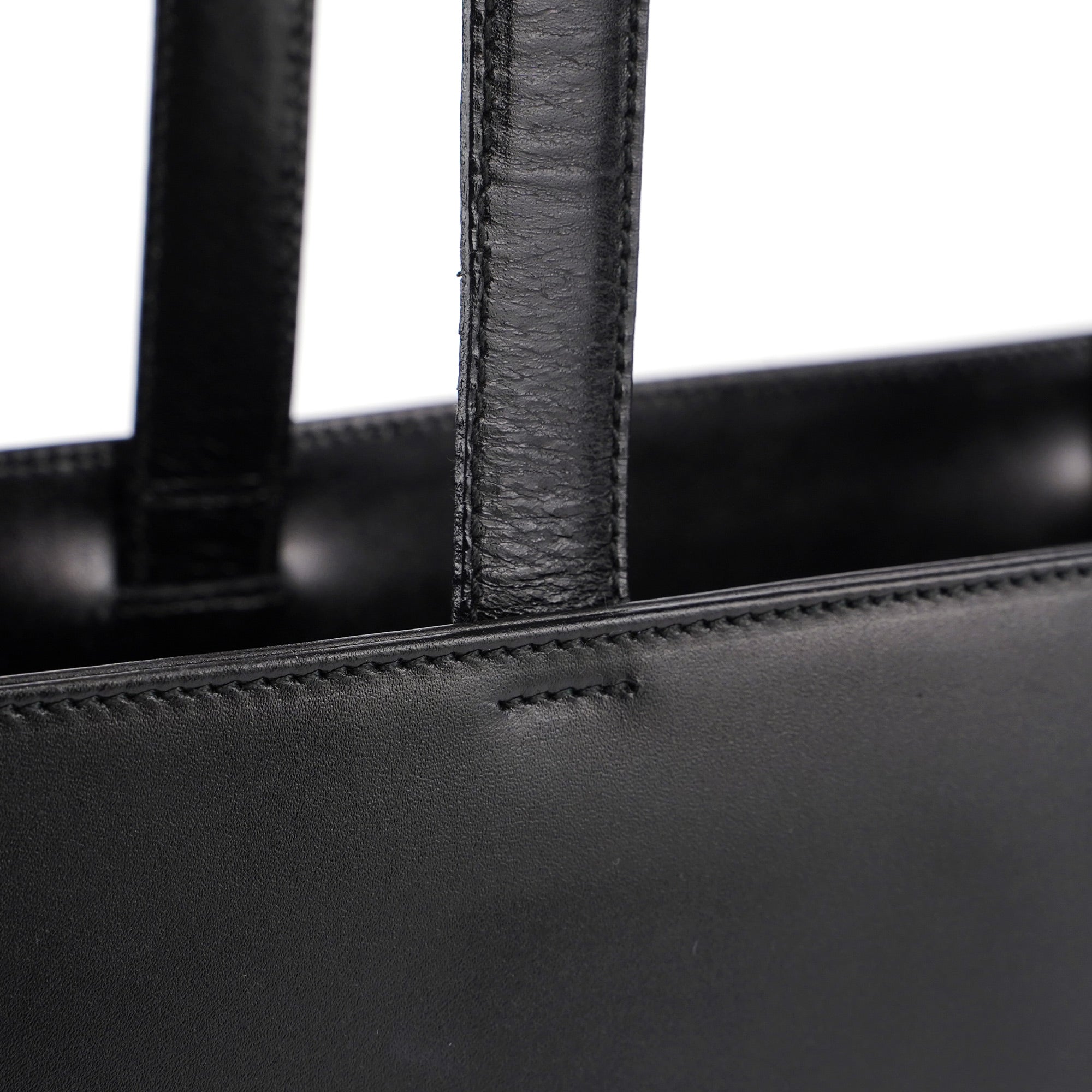 Black Calfskin Vitello Tote