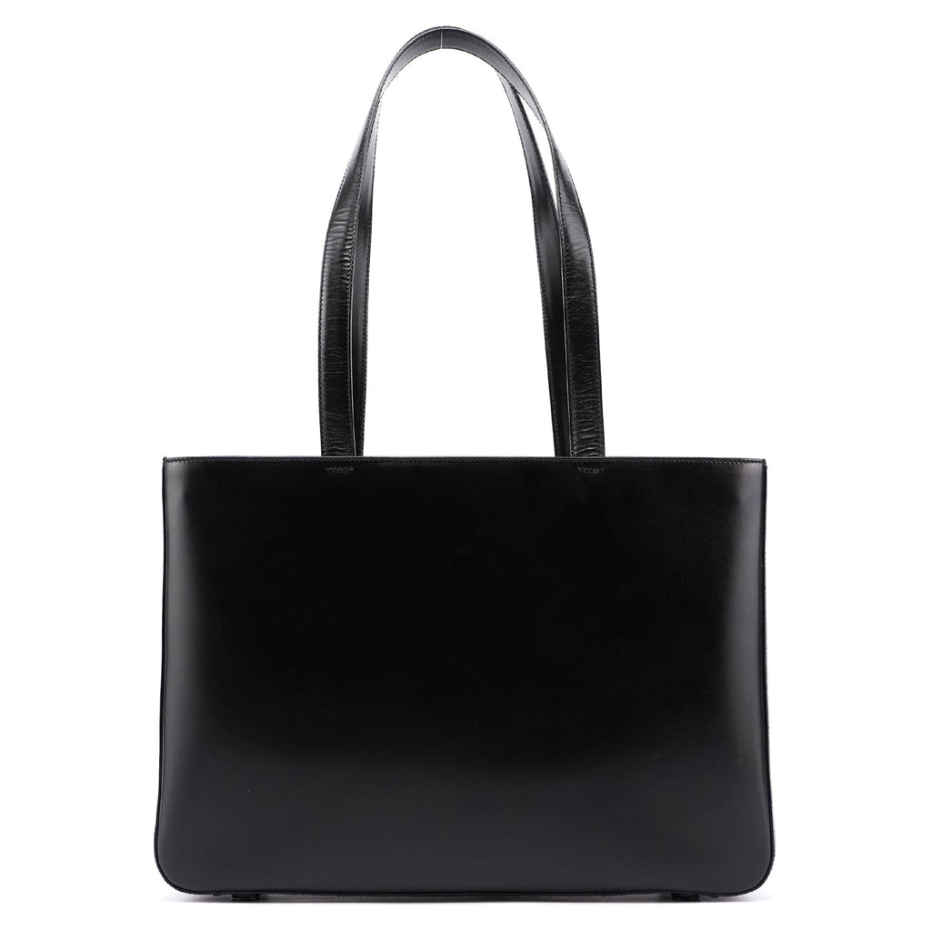 Black Calfskin Vitello Tote