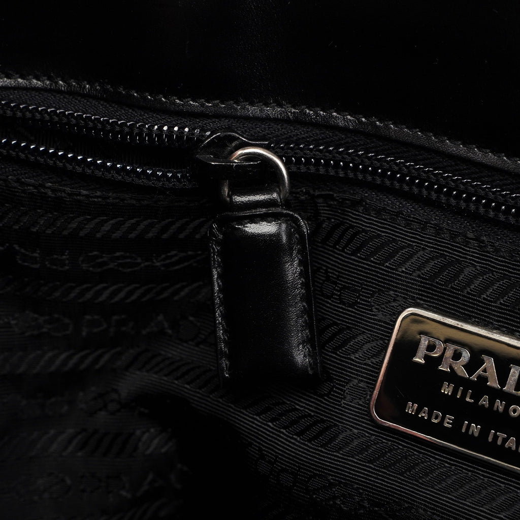 Black Calfskin Vitello Tote