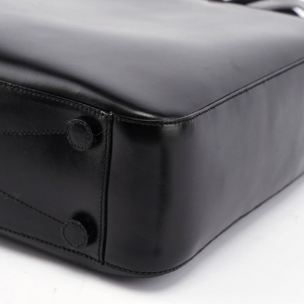 Black Calfskin Vitello Tote