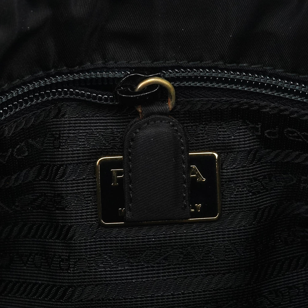 B2514 Black Gold Tessuto Metallo Tote Bag