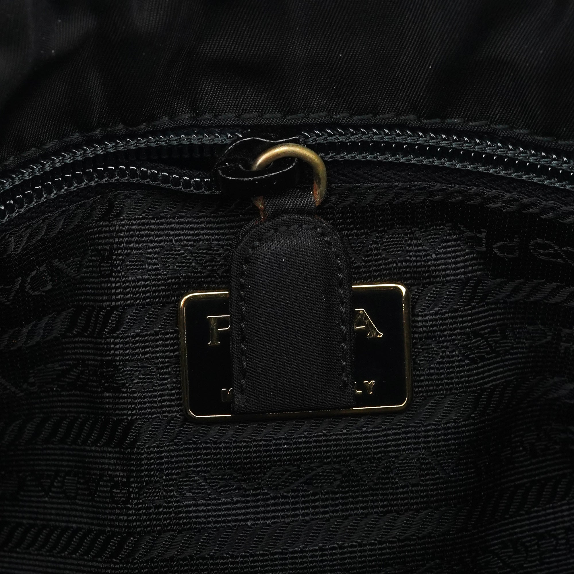 B2514 Black Gold Tessuto Metallo Tote Bag