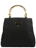 B2514 Black Gold Tessuto Metallo Tote Bag