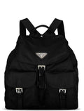 Black Large Tessuto Nylon Backpack