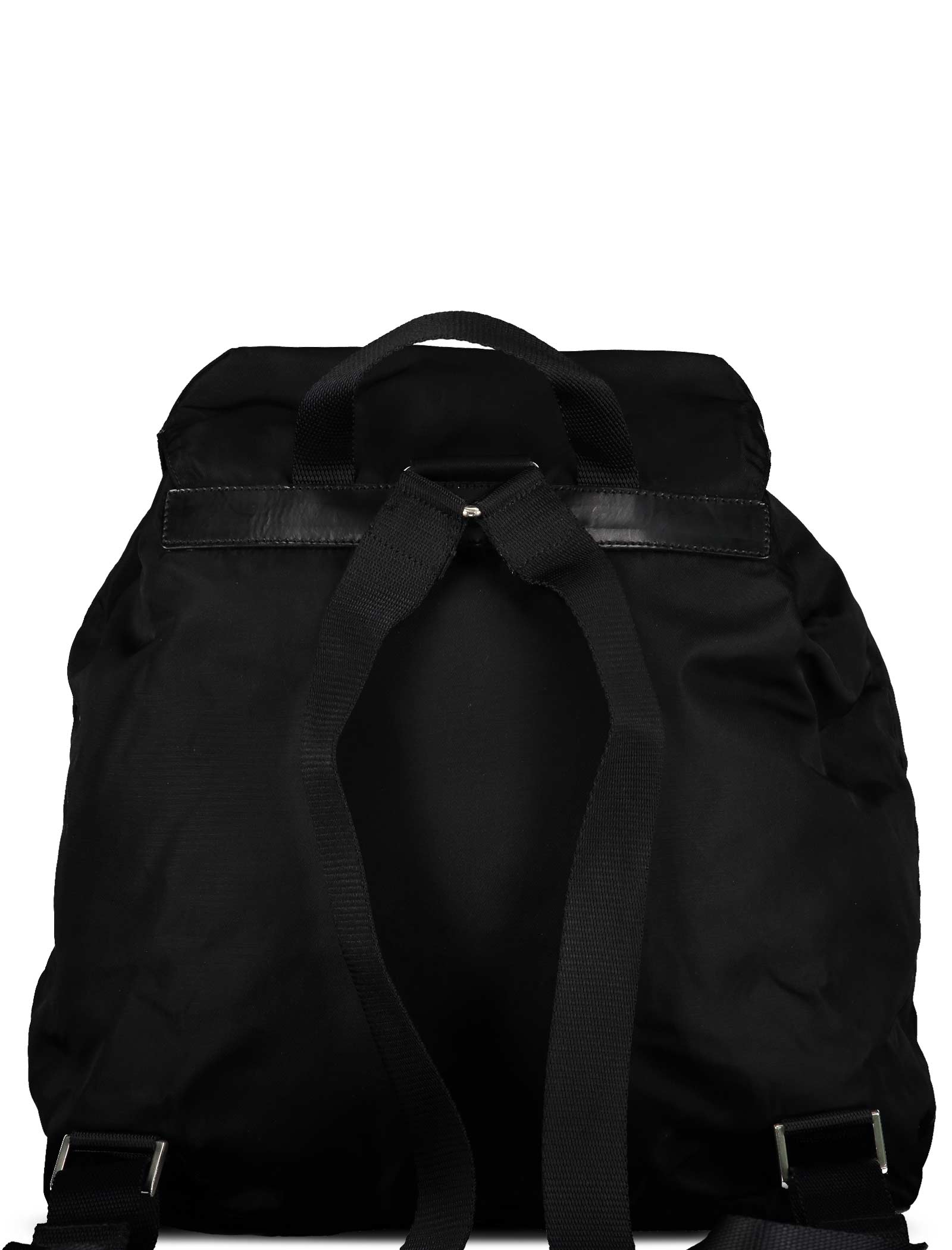 Black Large Tessuto Nylon Backpack