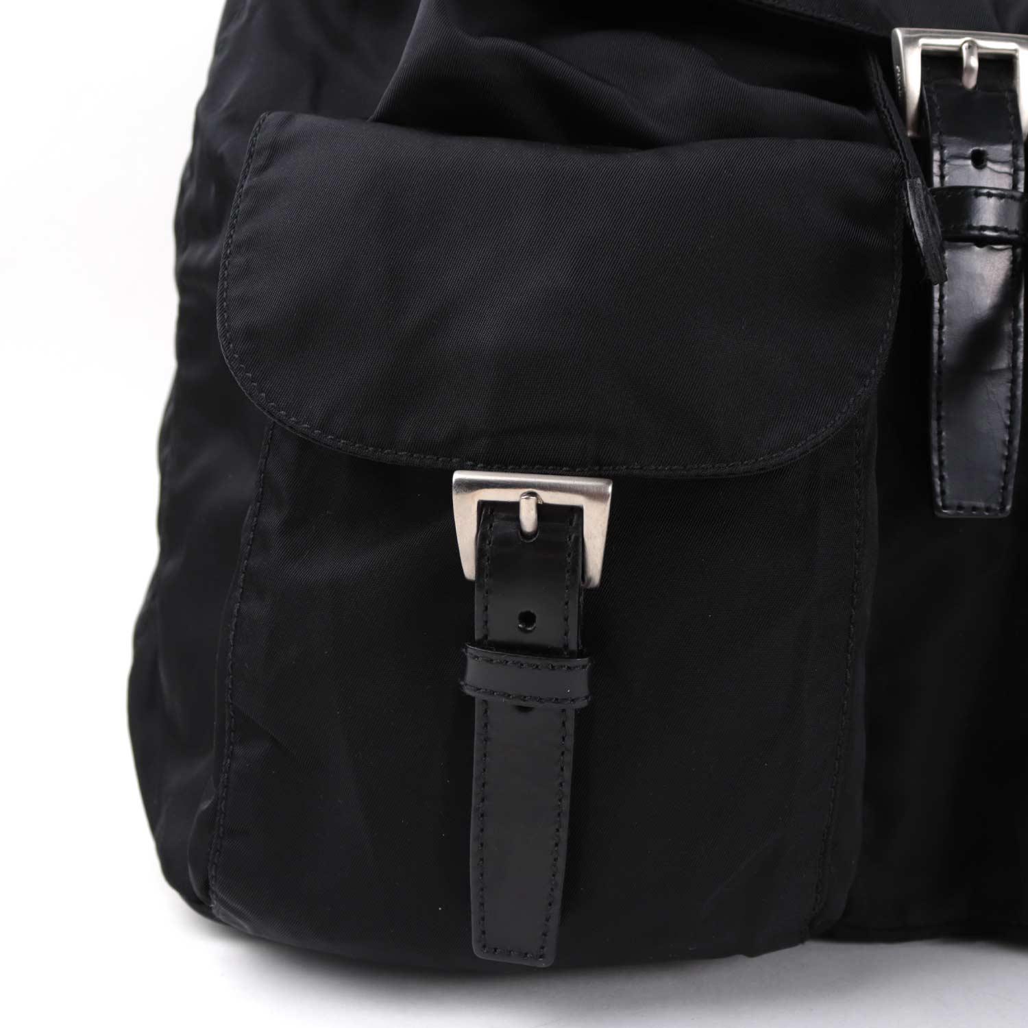 Black Large Tessuto Nylon Backpack