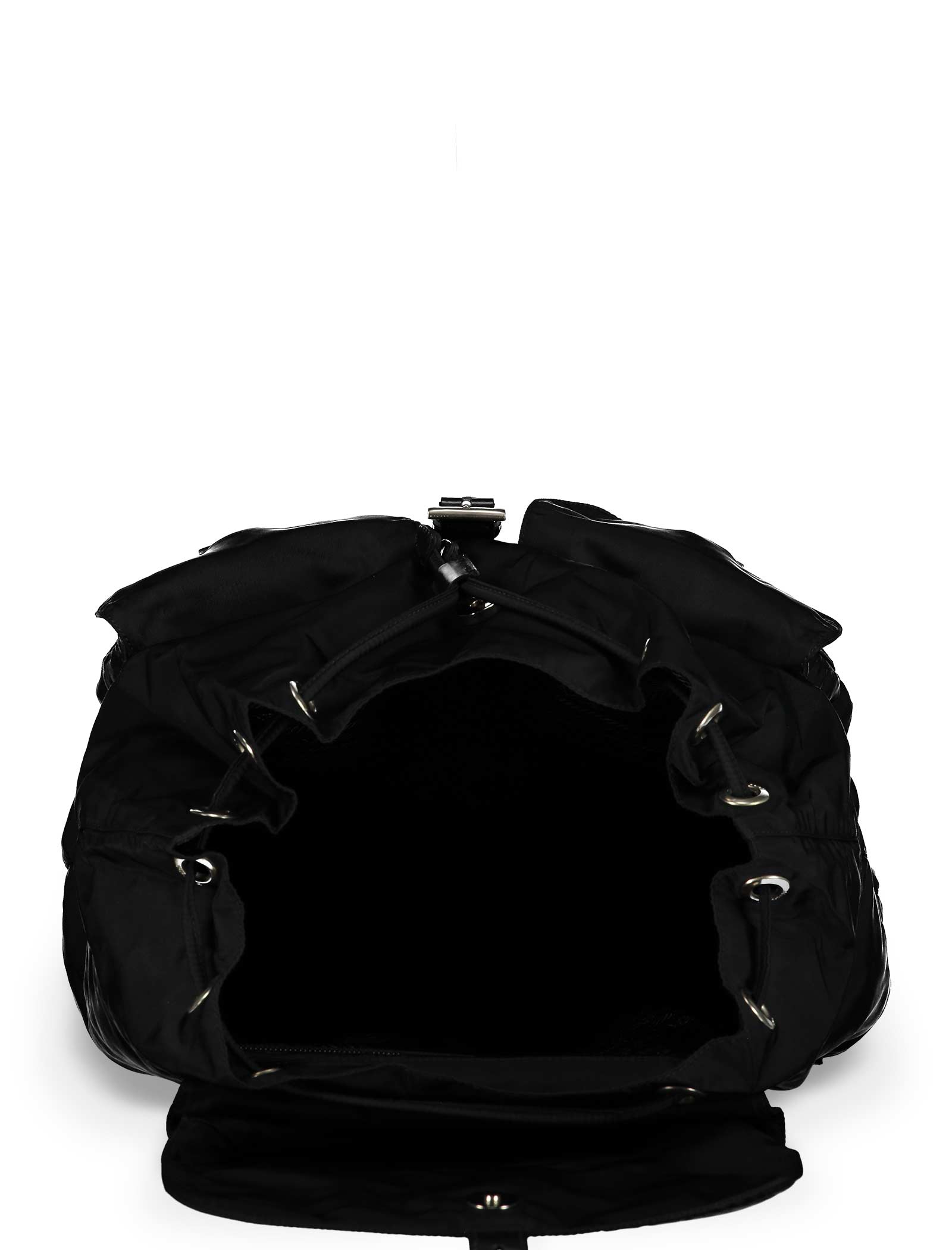 Black Large Tessuto Nylon Backpack