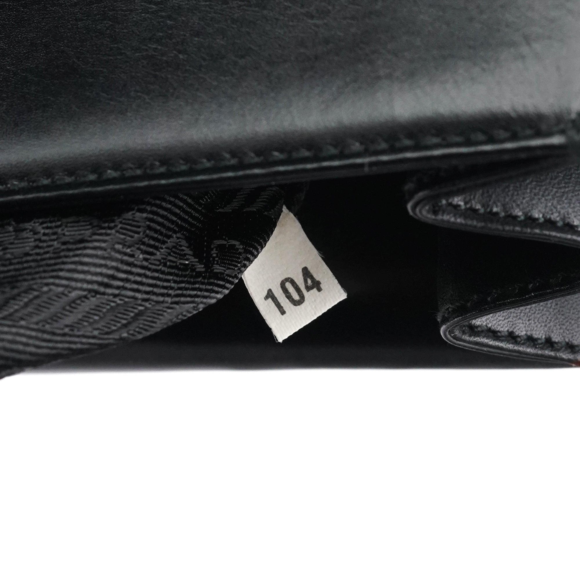 Black Leather Flap Shoulder Bag