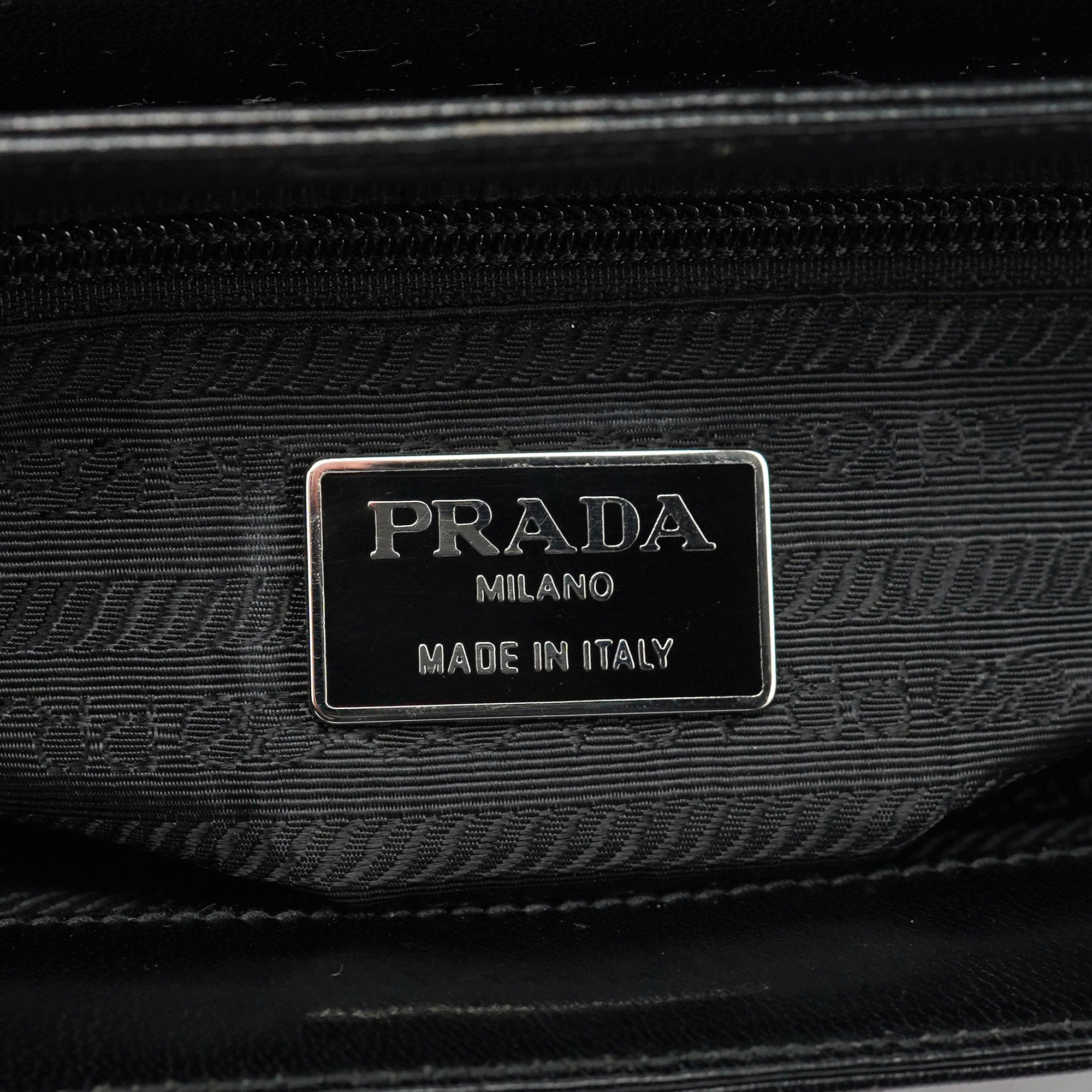 Black Leather Madras Swing Shoulder Bag