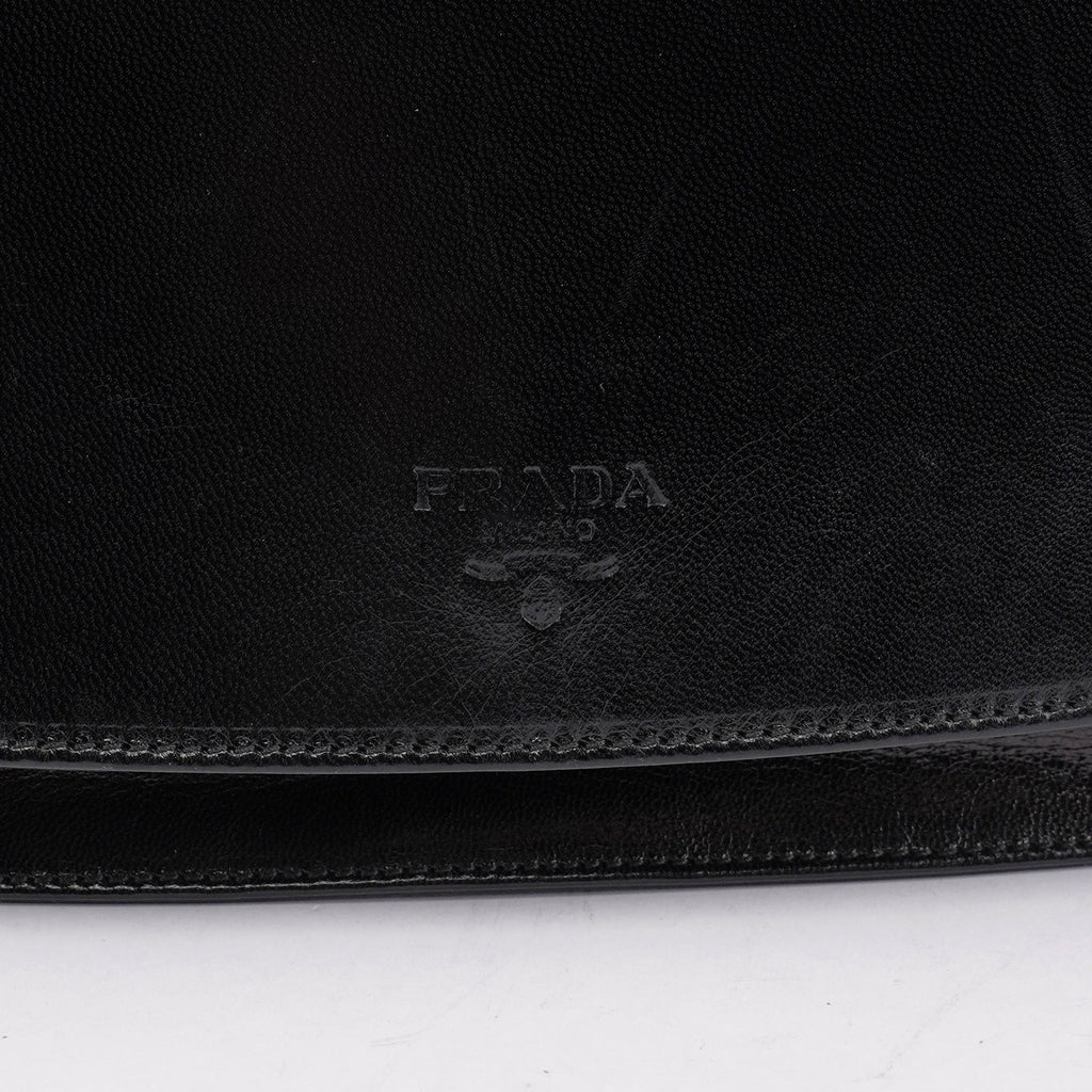 Black Madras Swing Chain Shoulder Bag