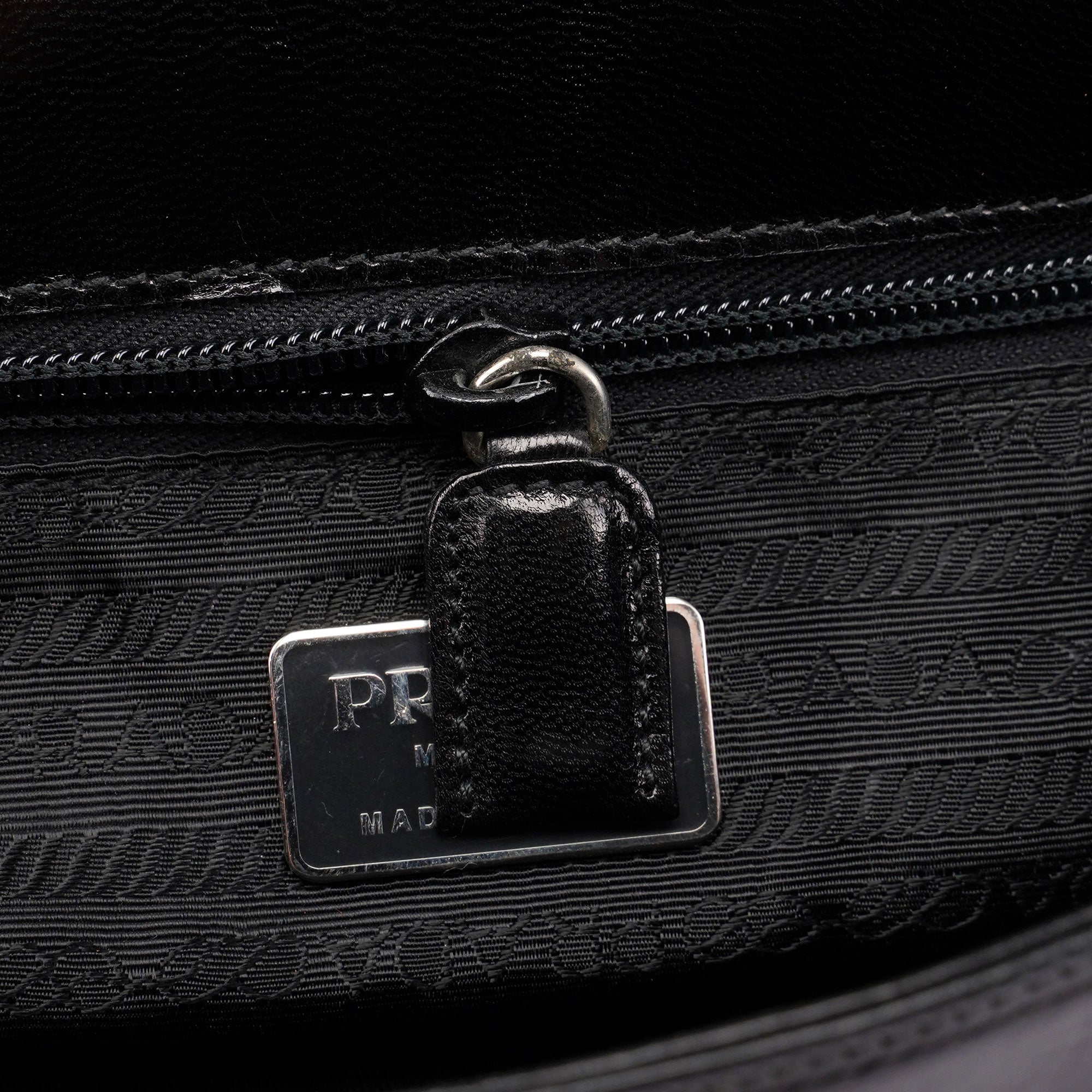 Black Madras Swing Chain Shoulder Bag