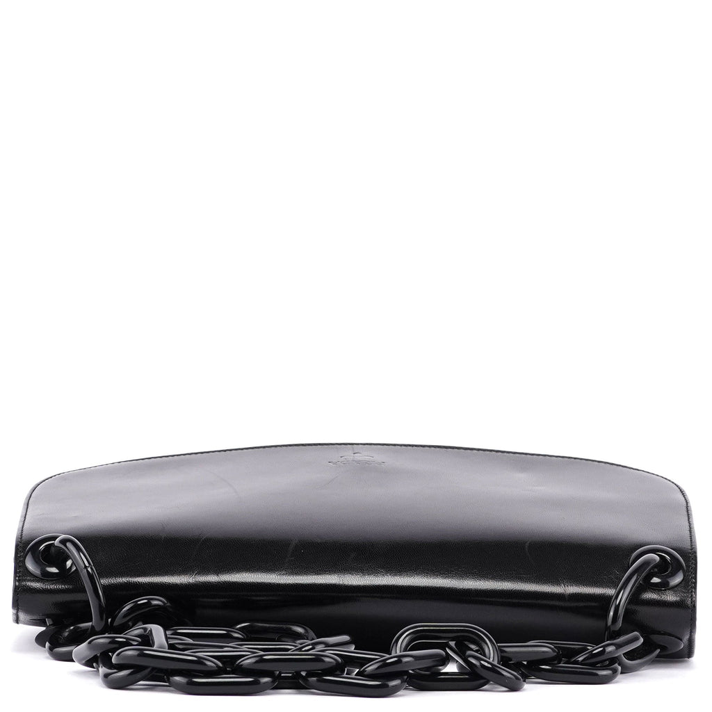 Black Madras Swing Chain Shoulder Bag