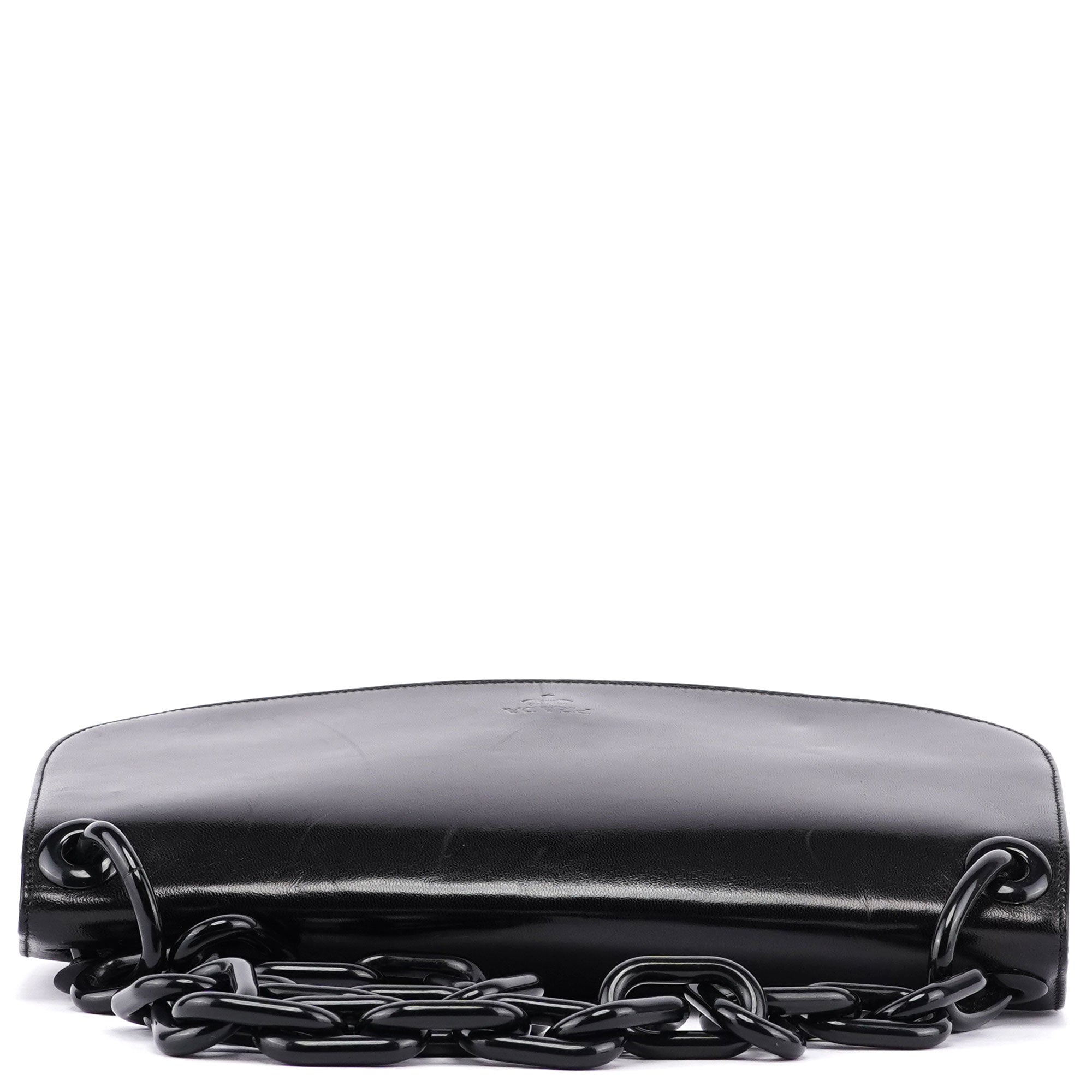 Black Madras Swing Chain Shoulder Bag