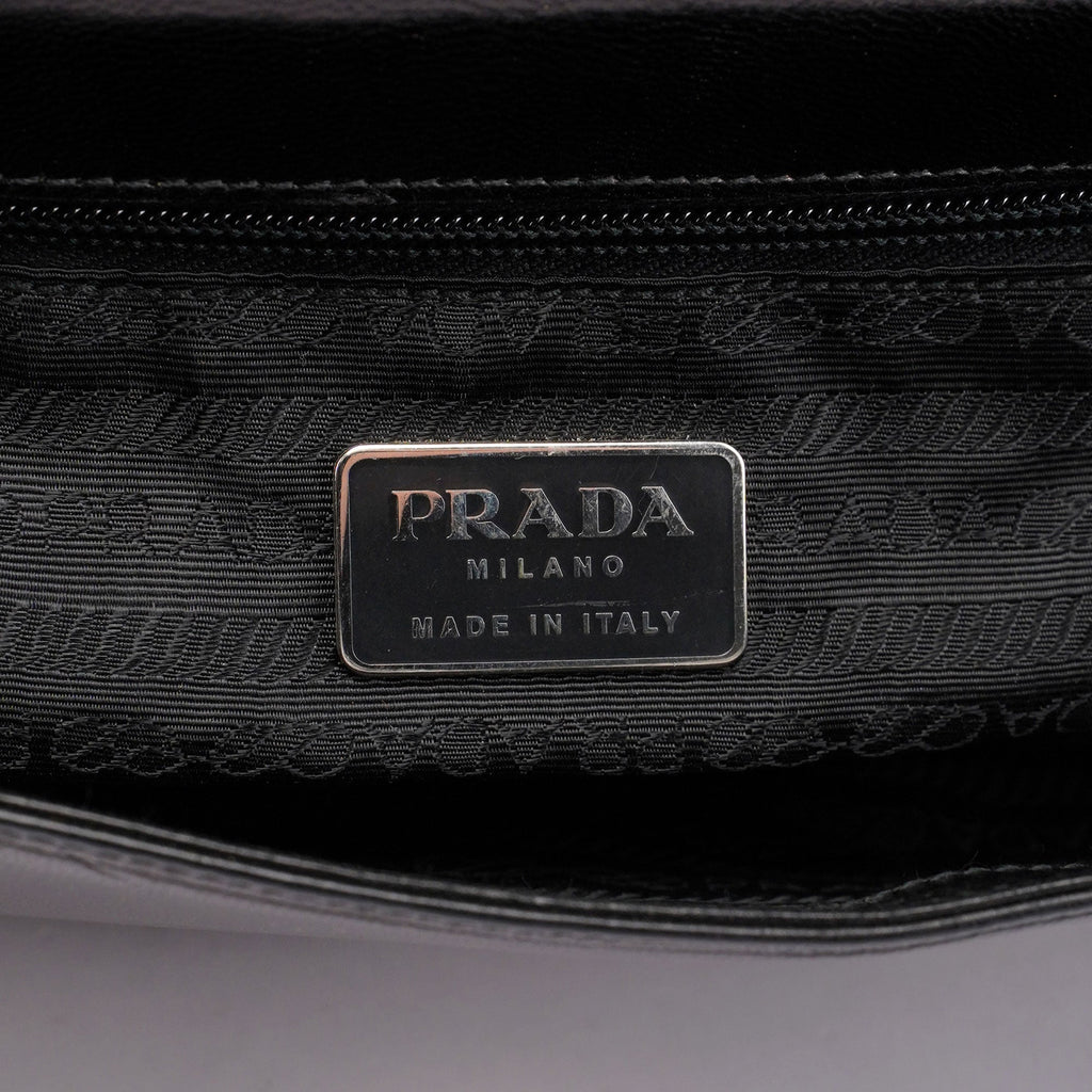 Black Madras Swing Chain Shoulder Bag