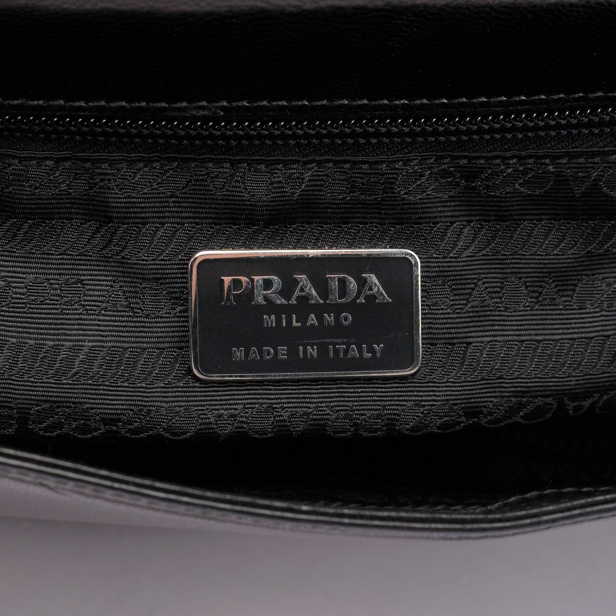 Black Madras Swing Chain Shoulder Bag