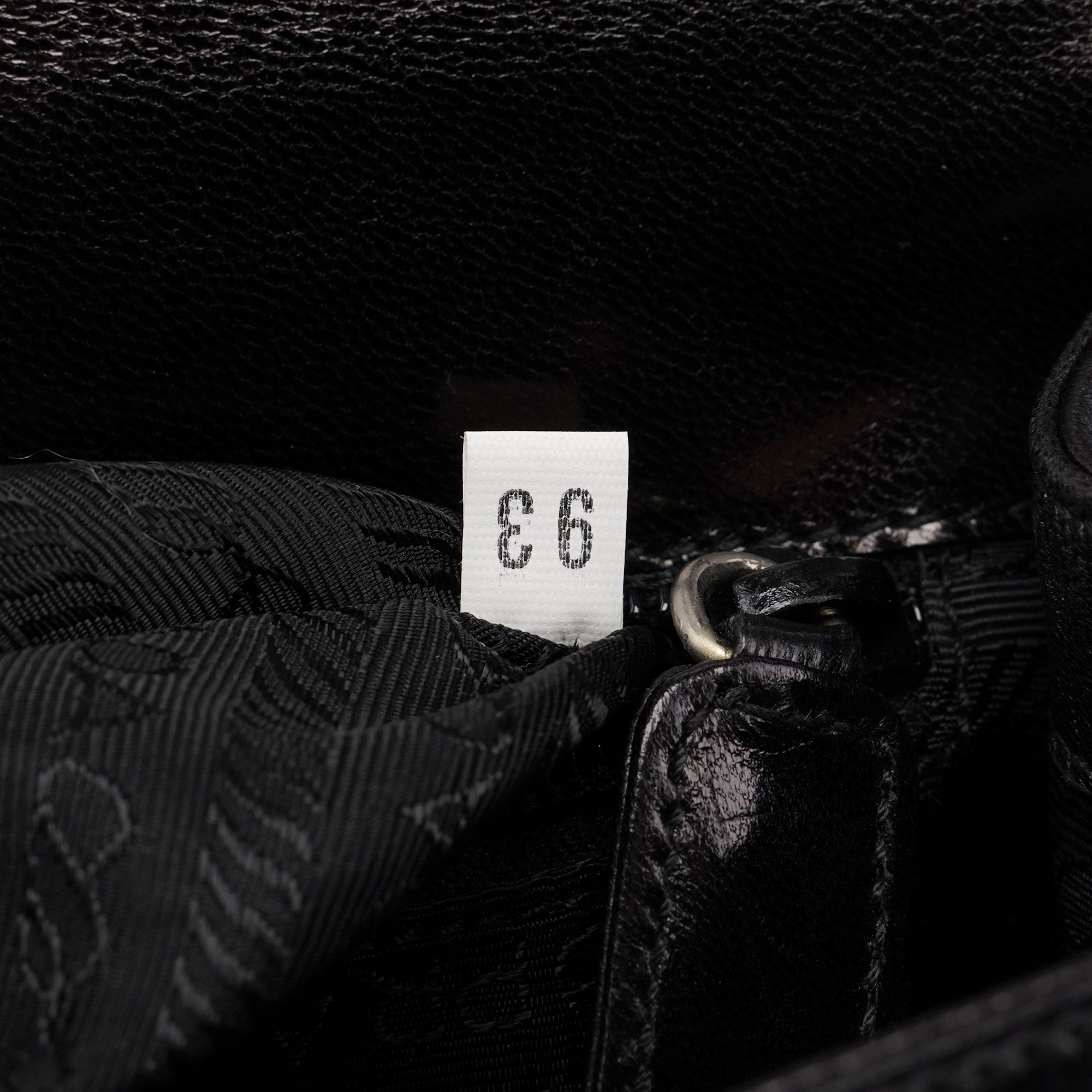 Black Madras Swing Chain Shoulder Bag