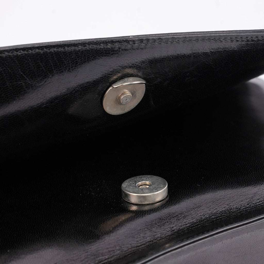 Black Madras Swing Chain Shoulder Bag