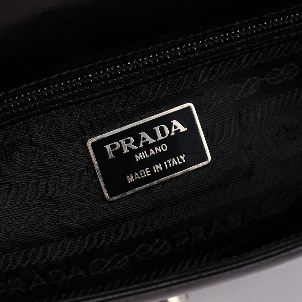 Black Madras Swing Shoulder Bag