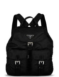 Black Medium Tessuto Nylon Backpack