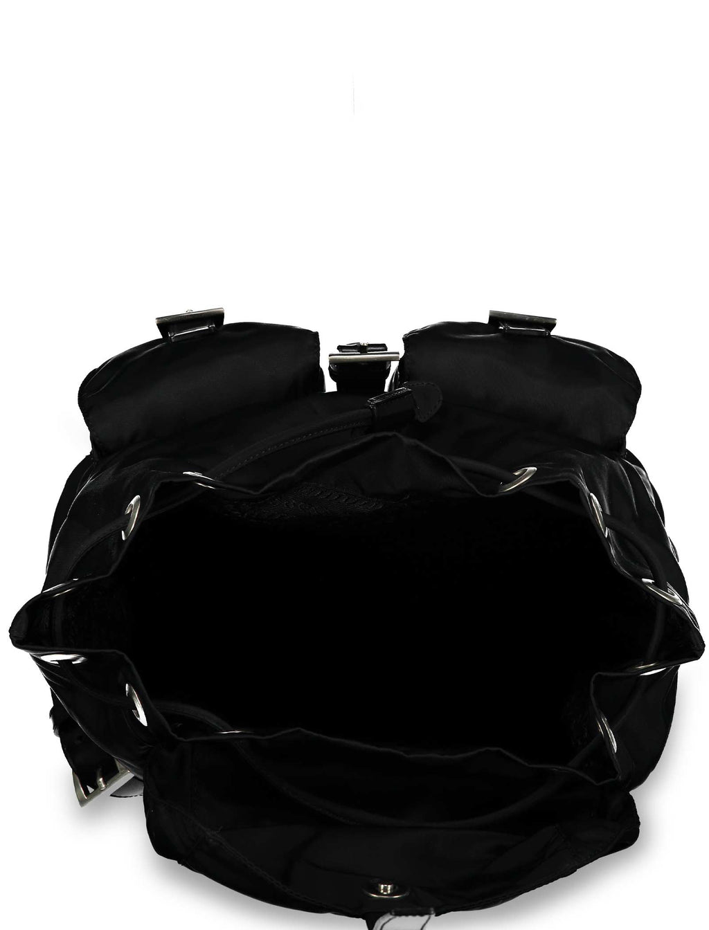 Black Medium Tessuto Nylon Backpack