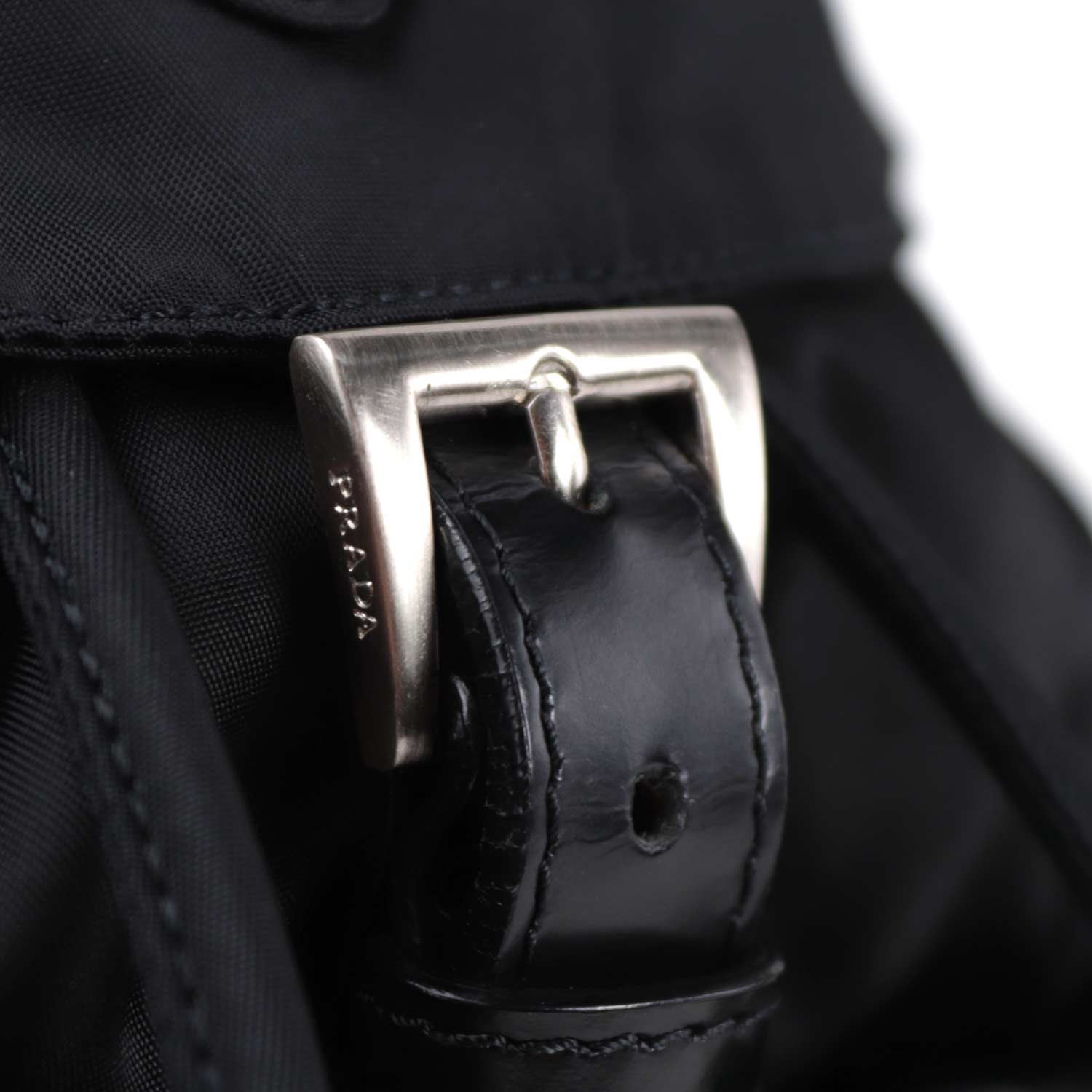 Black Medium Tessuto Nylon Backpack