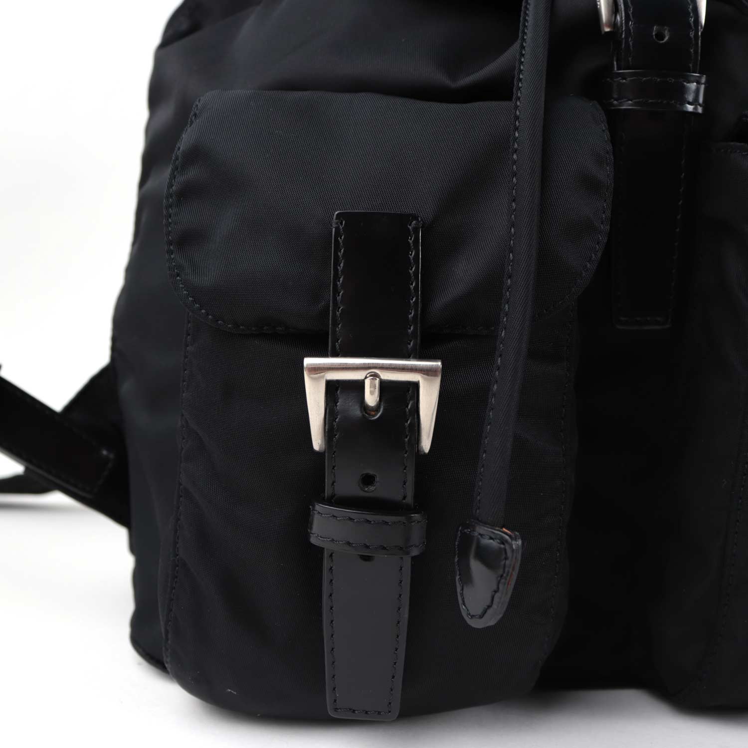 Black Medium Tessuto Nylon Backpack