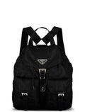 Black Medium Tessuto Nylon Backpack