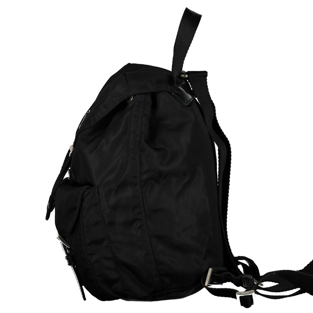 Black Medium Tessuto Nylon Backpack