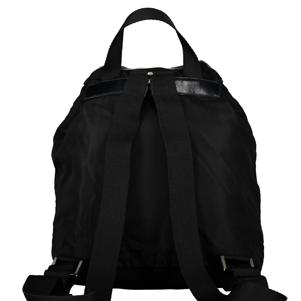 Black Medium Tessuto Nylon Backpack