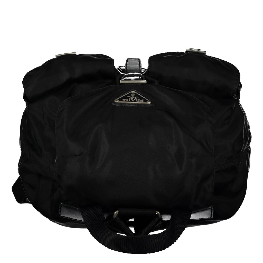 Black Medium Tessuto Nylon Backpack