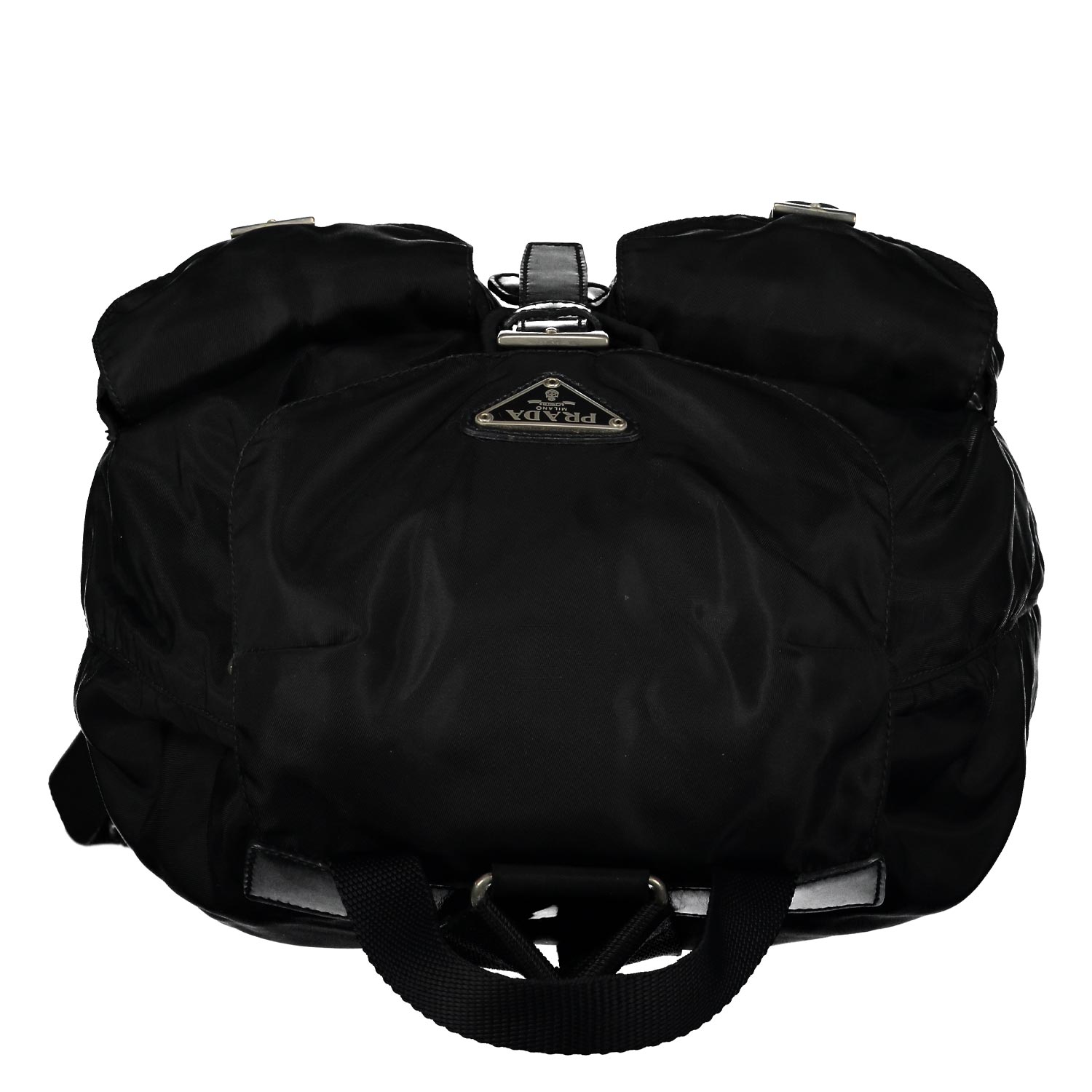 Black Medium Tessuto Nylon Backpack