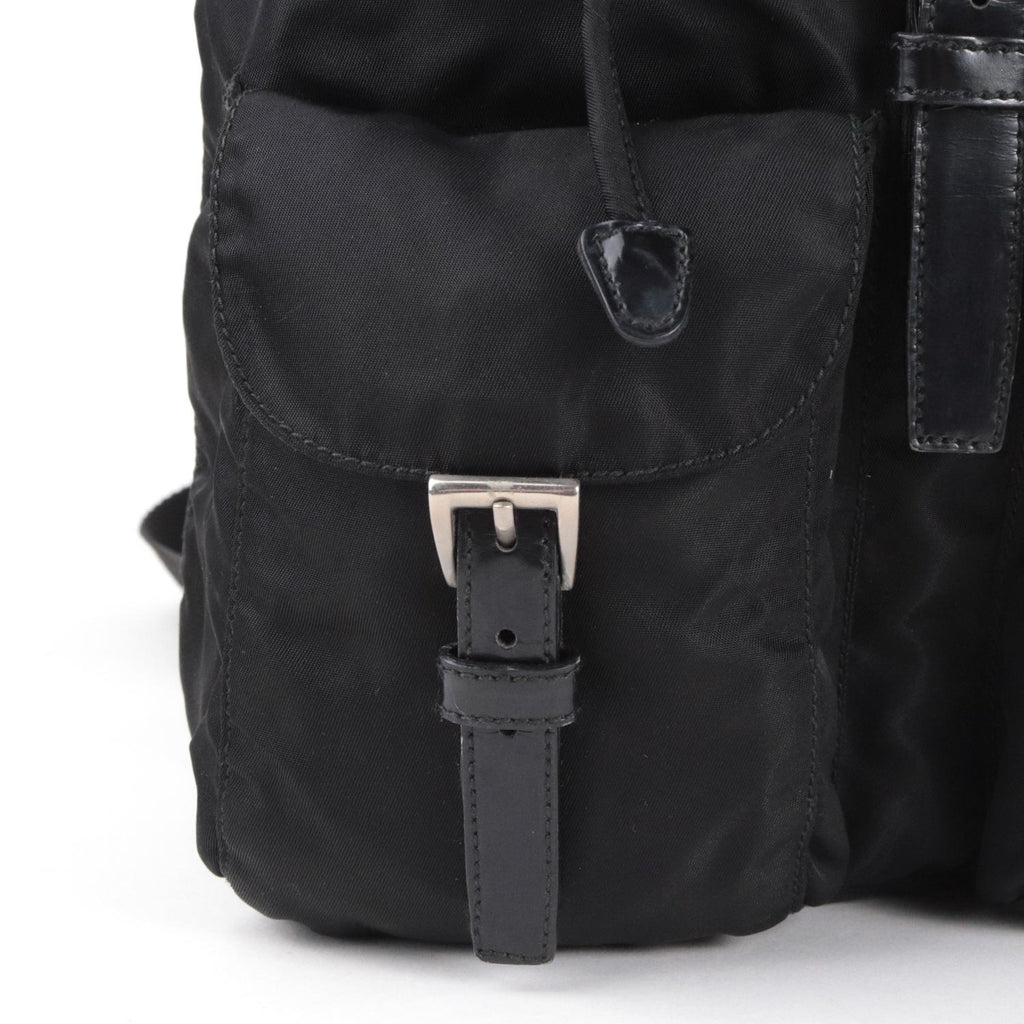 Black Medium Tessuto Nylon Backpack