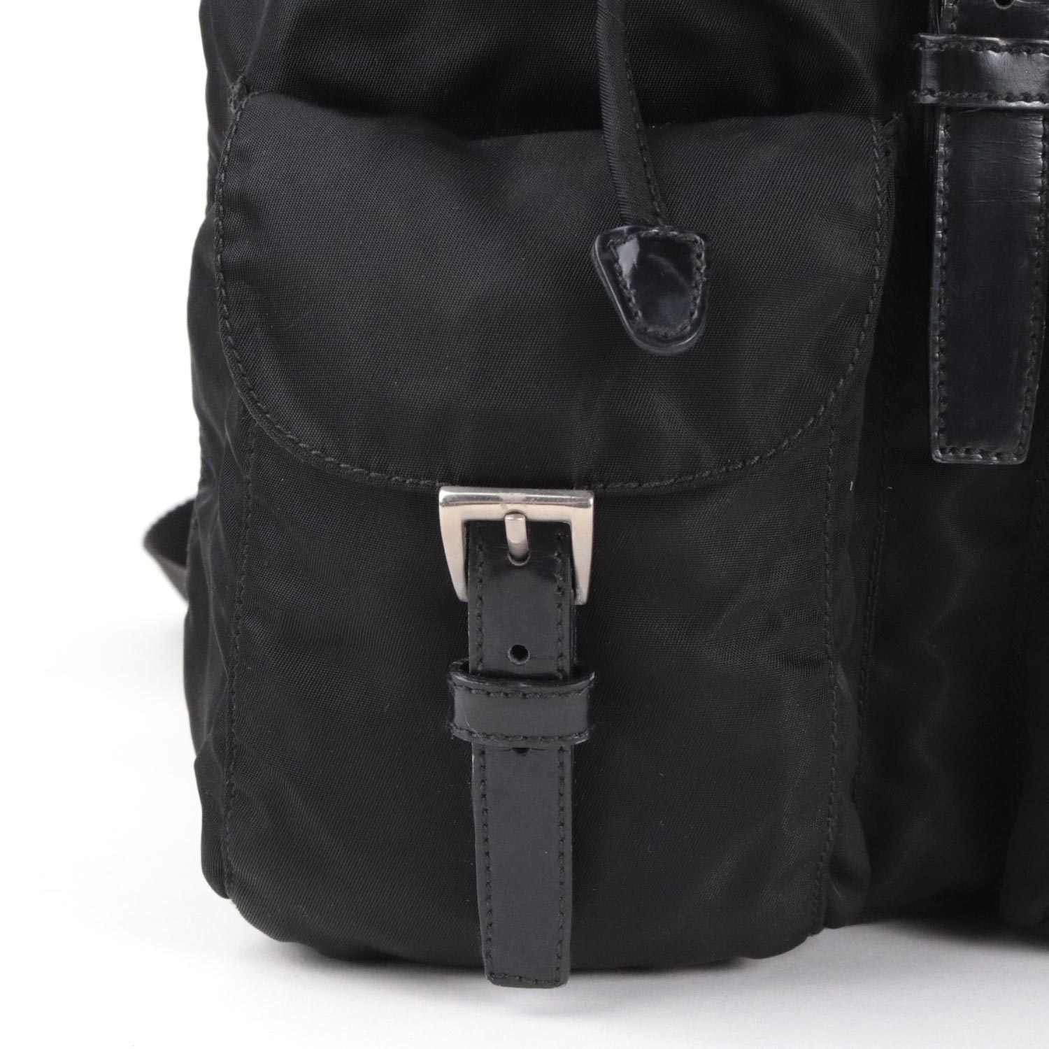 Black Medium Tessuto Nylon Backpack
