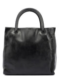 Black Nappa Leather Tote