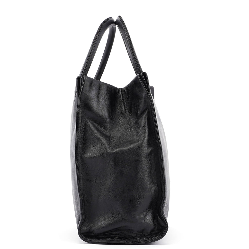 Black Nappa Leather Tote