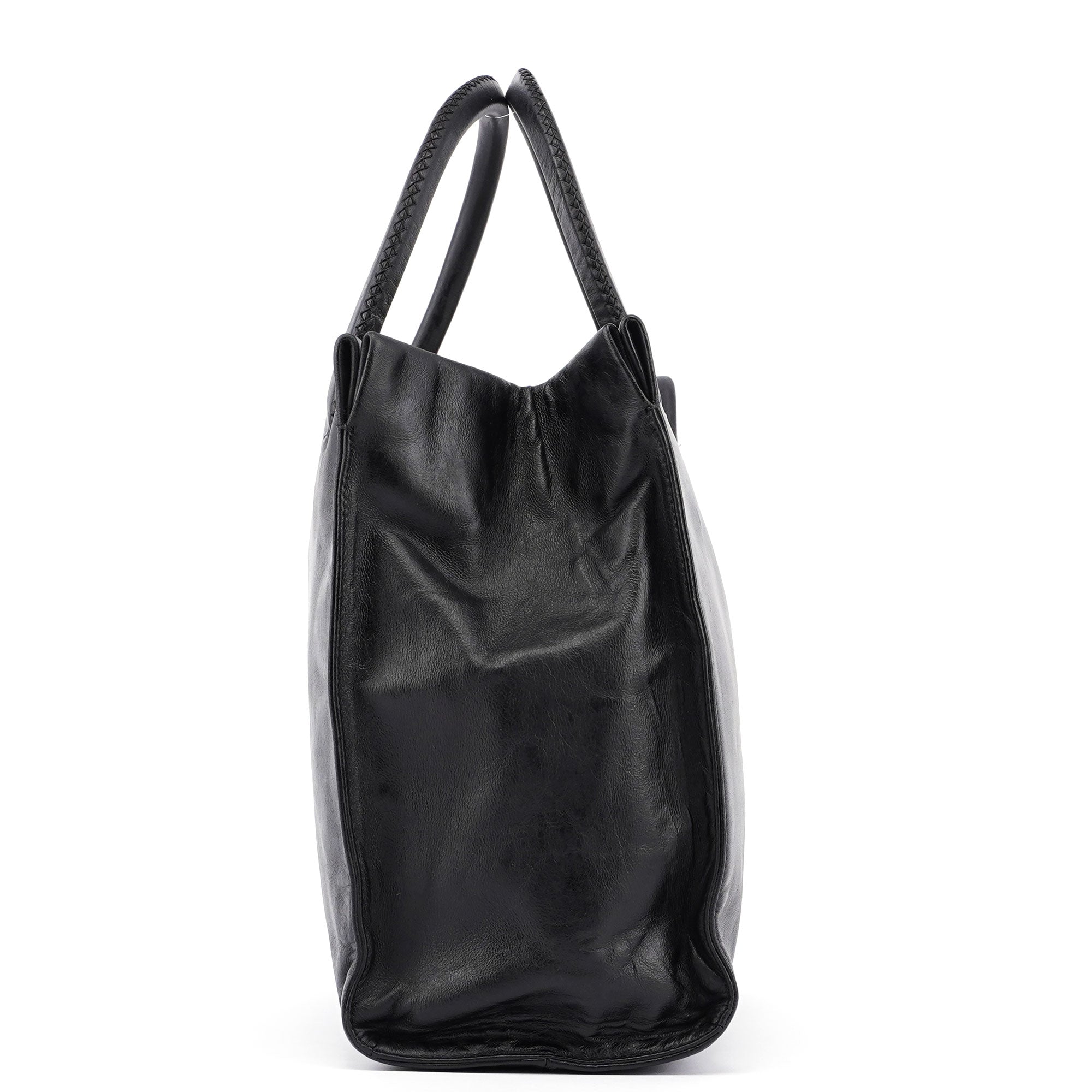Black Nappa Leather Tote