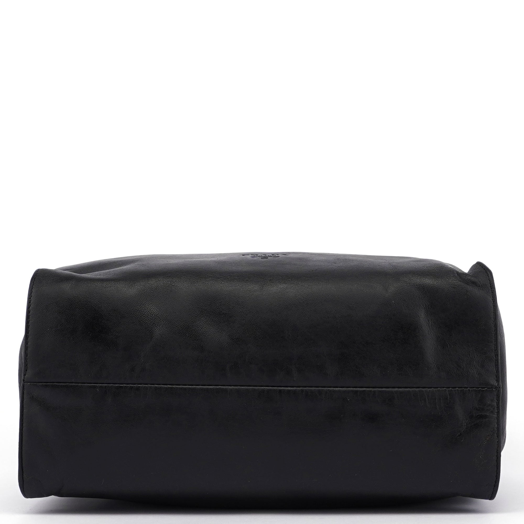 Black Nappa Leather Tote