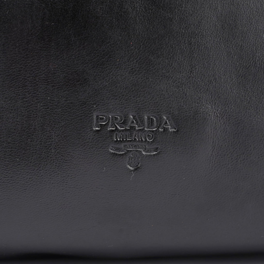 Black Nappa Leather Tote
