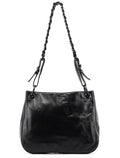 Black Nappa Plastic Shoulder Bag