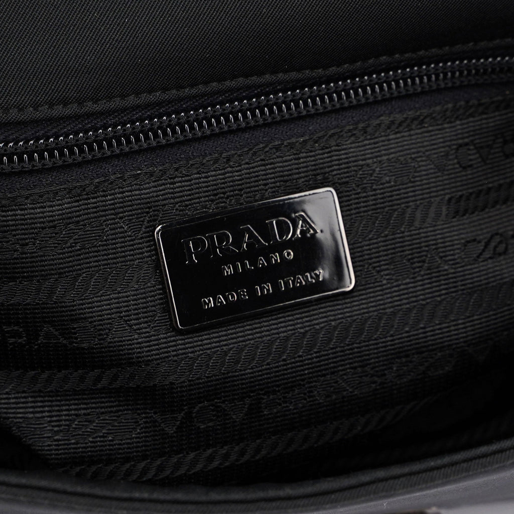 Black Nylon Buckle Shoulder Bag