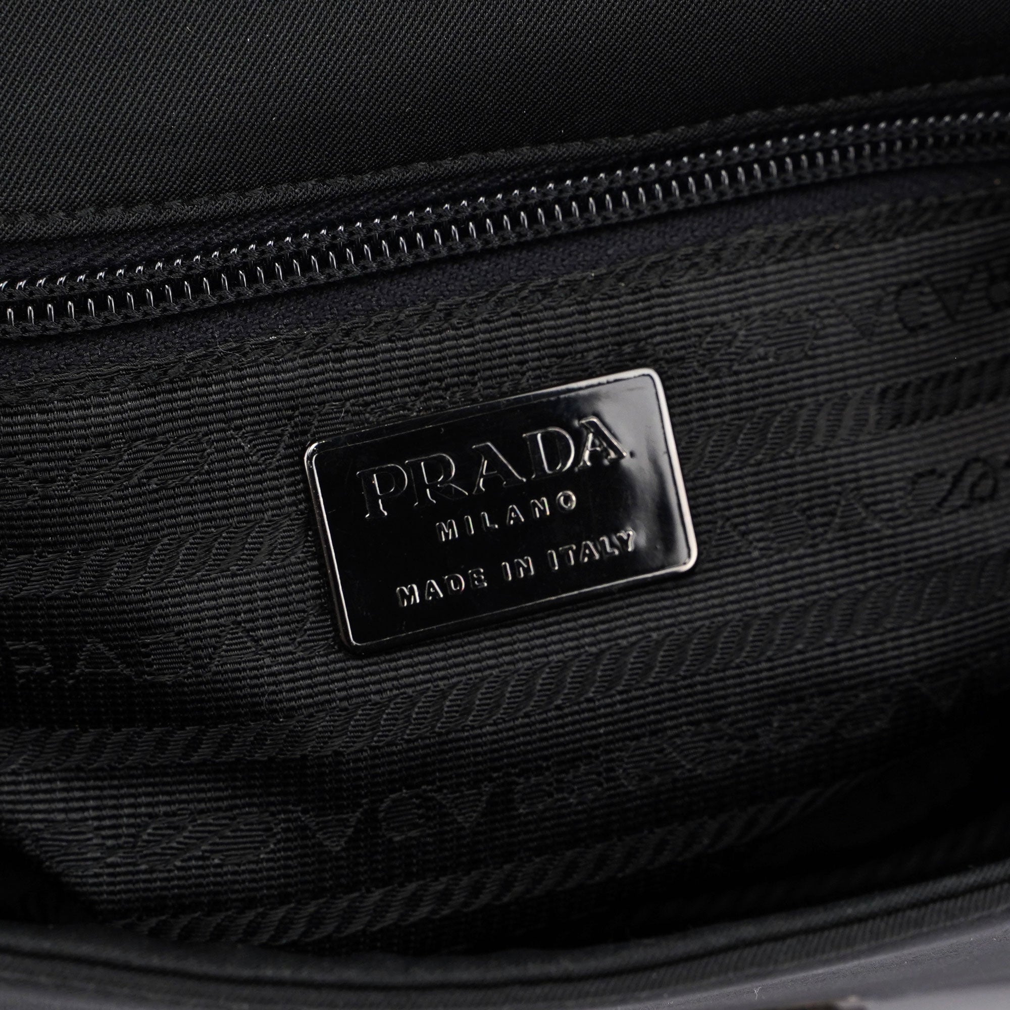 Black Nylon Buckle Shoulder Bag