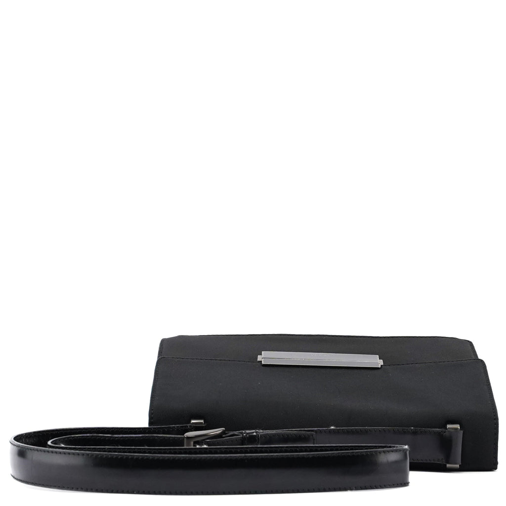 Black Nylon Buckle Shoulder Bag